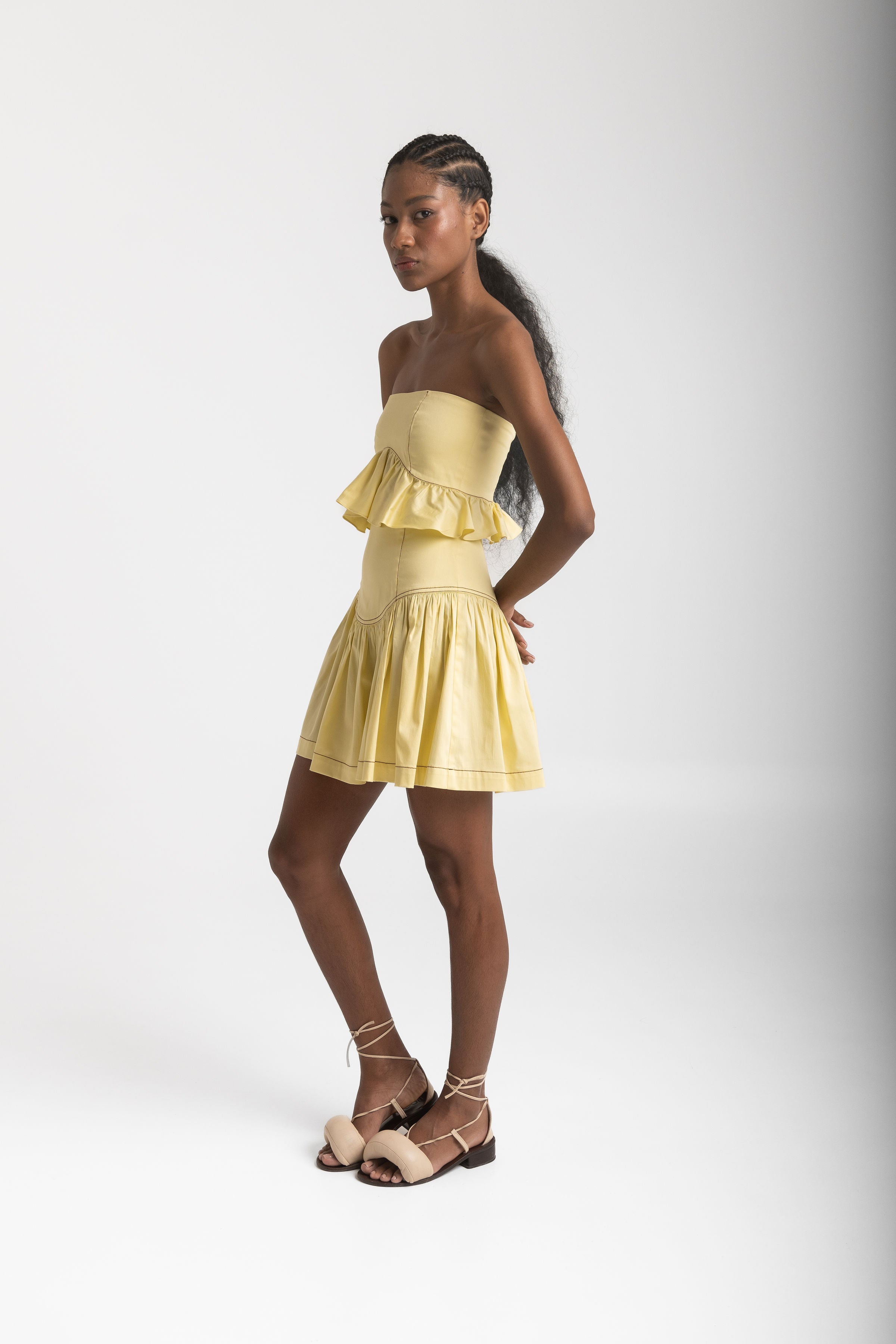 romi strapless top