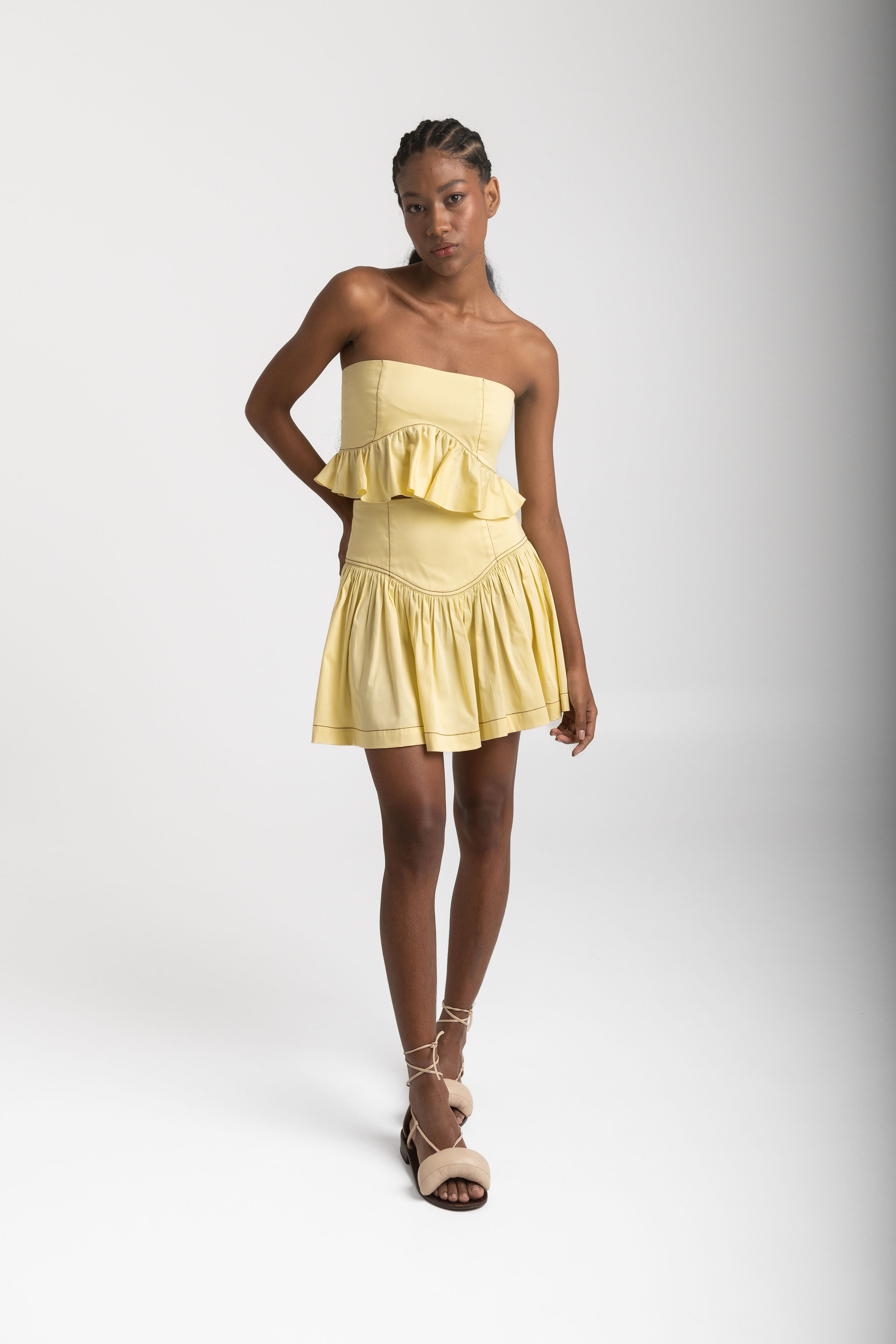 romi strapless top