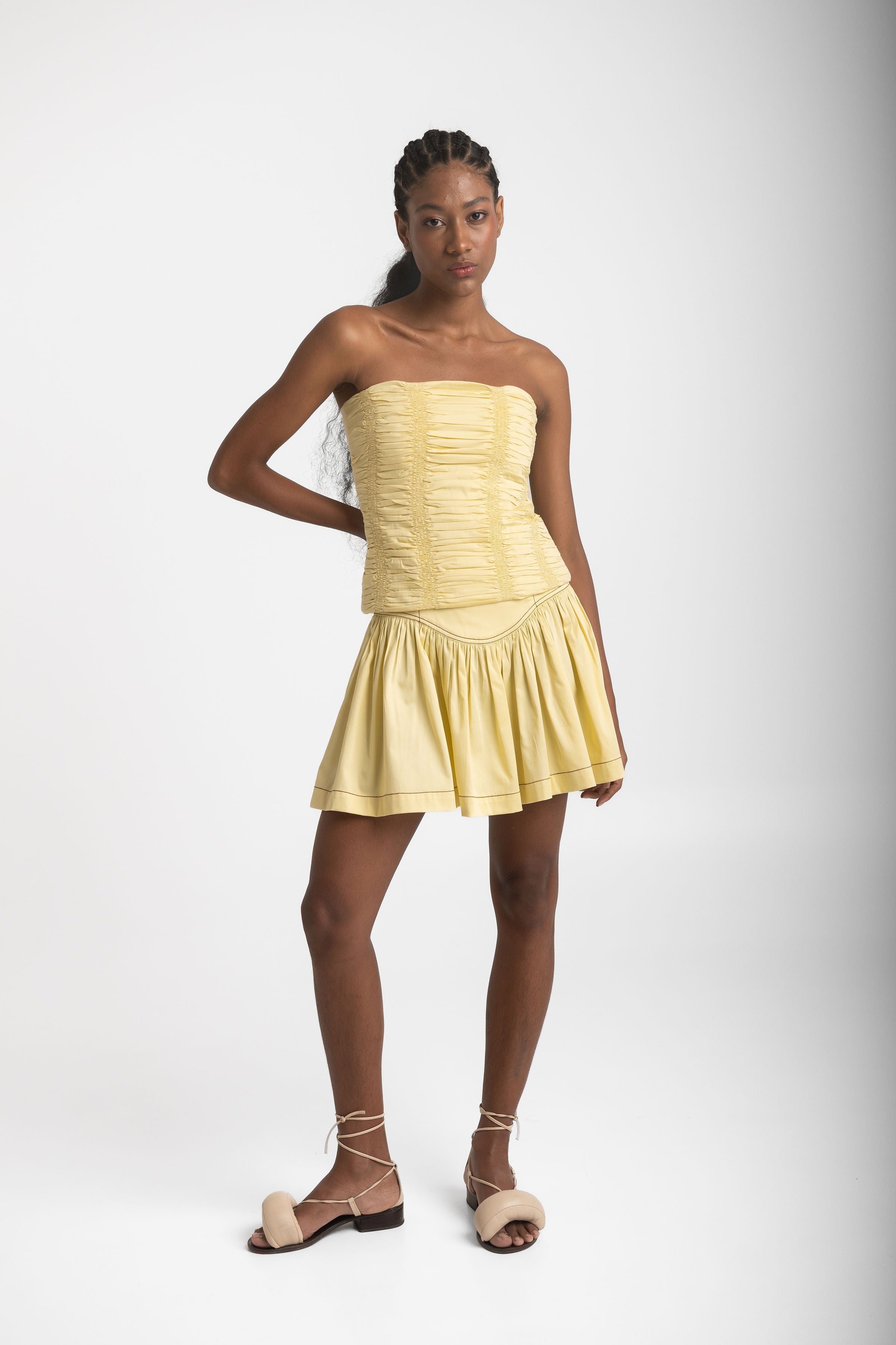 iris strapless top