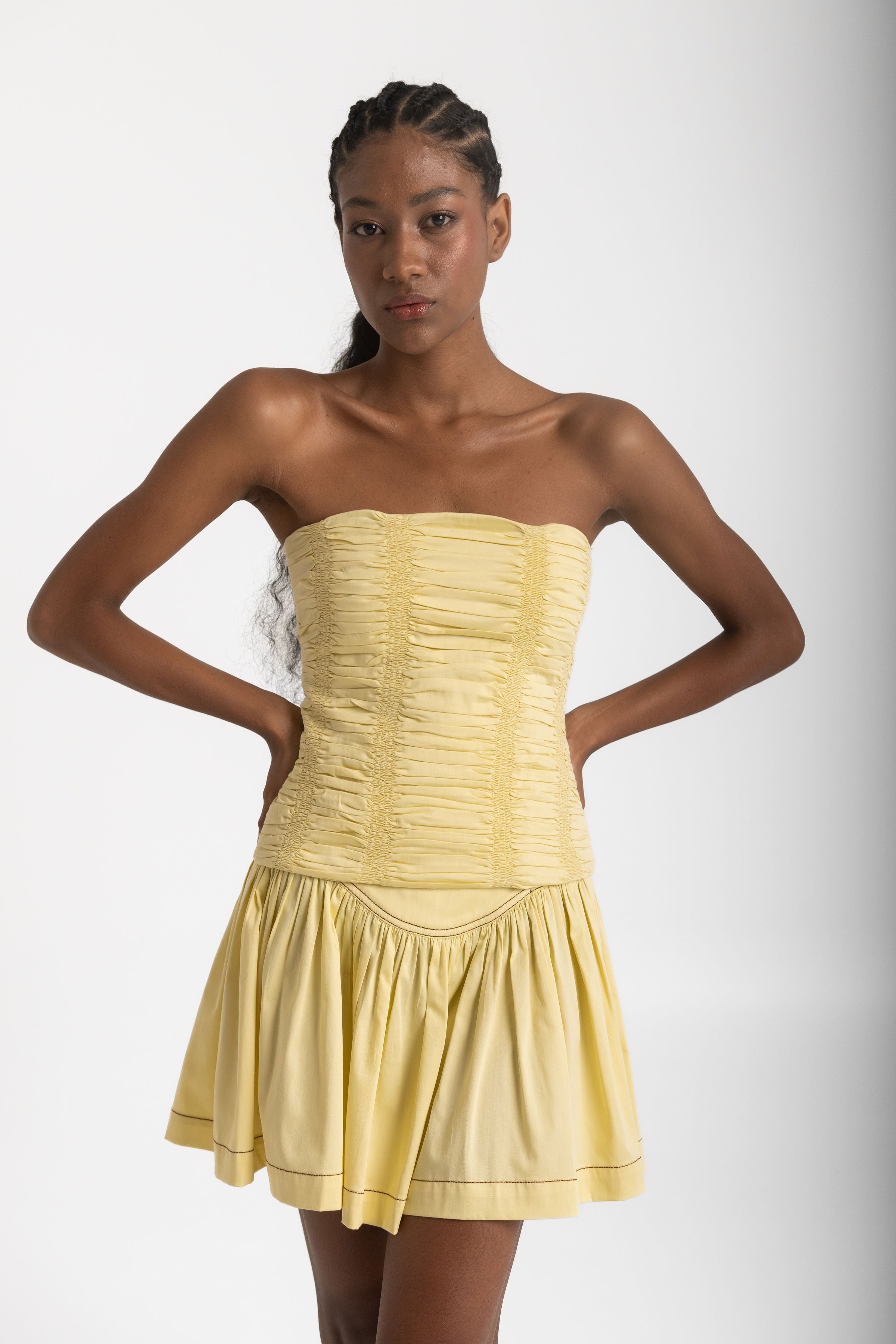 iris strapless top