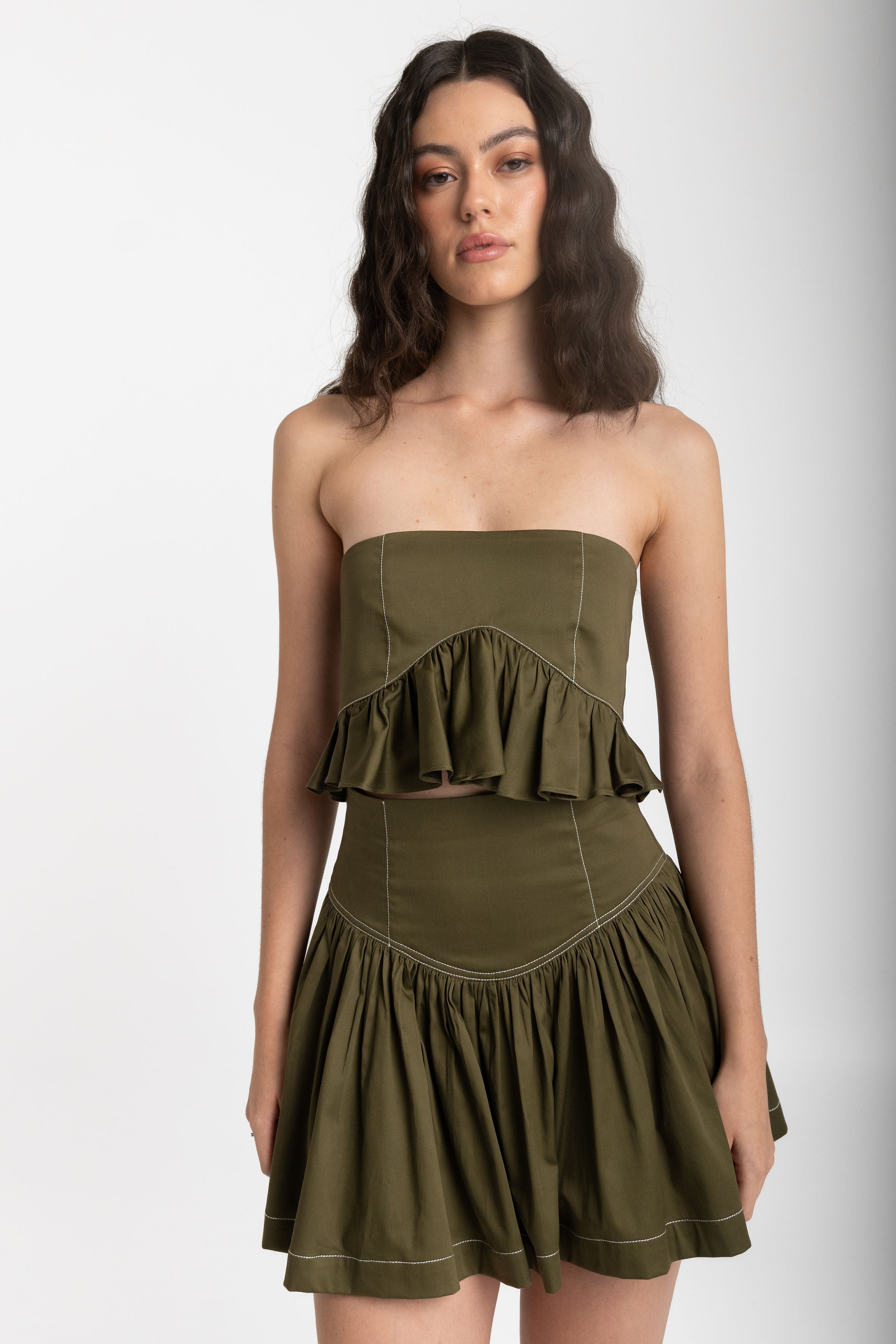 romi strapless top