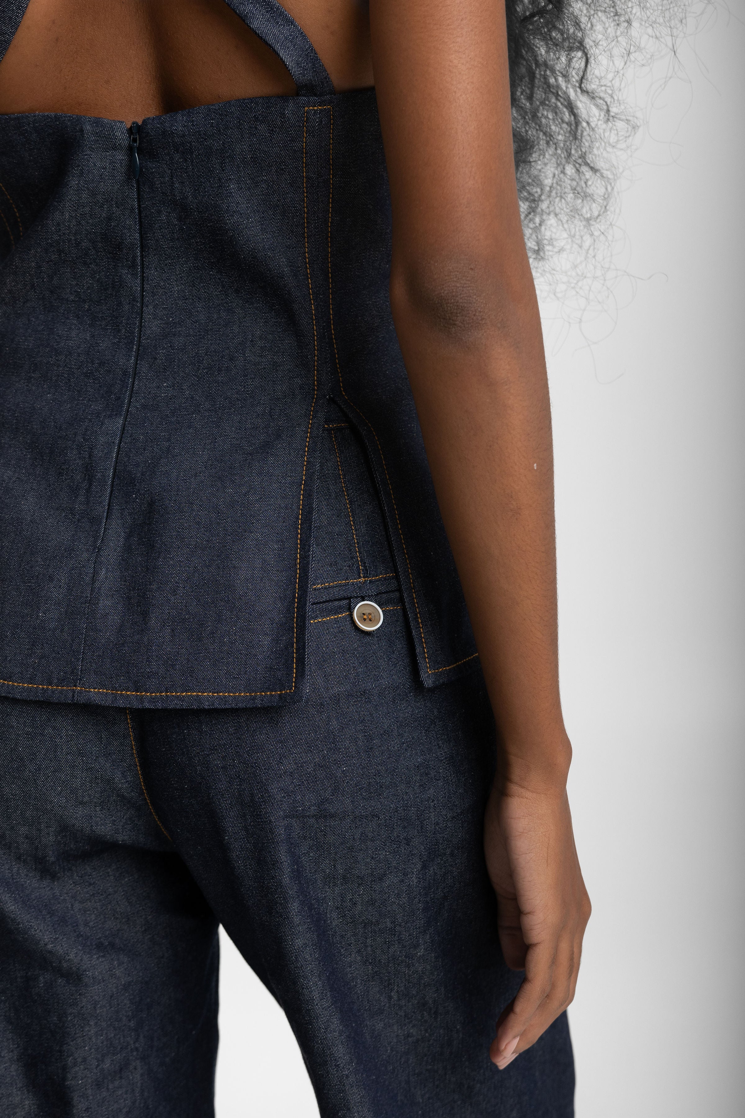 mika denim high rise pants