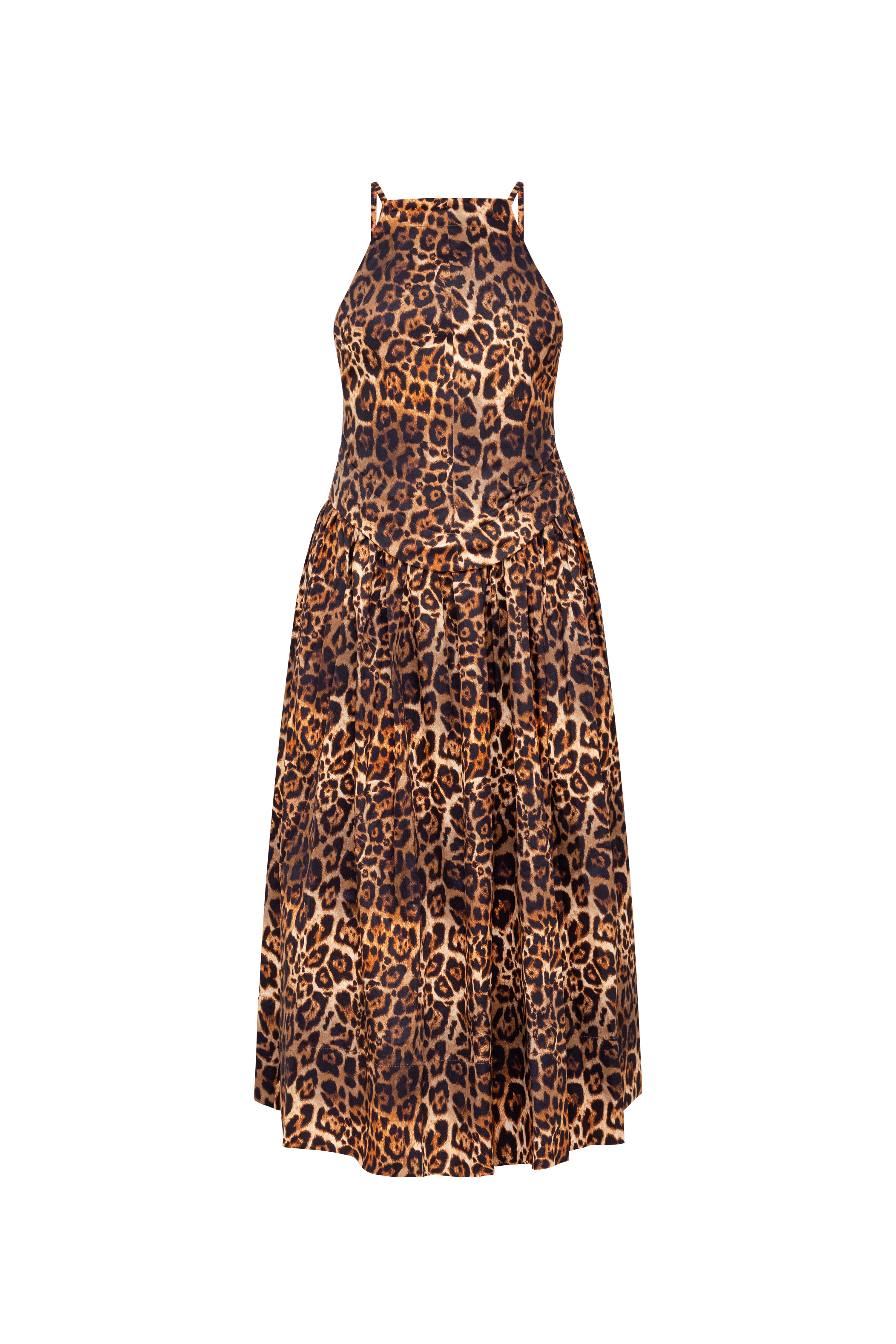 Paloma Midi Dress - Leopard