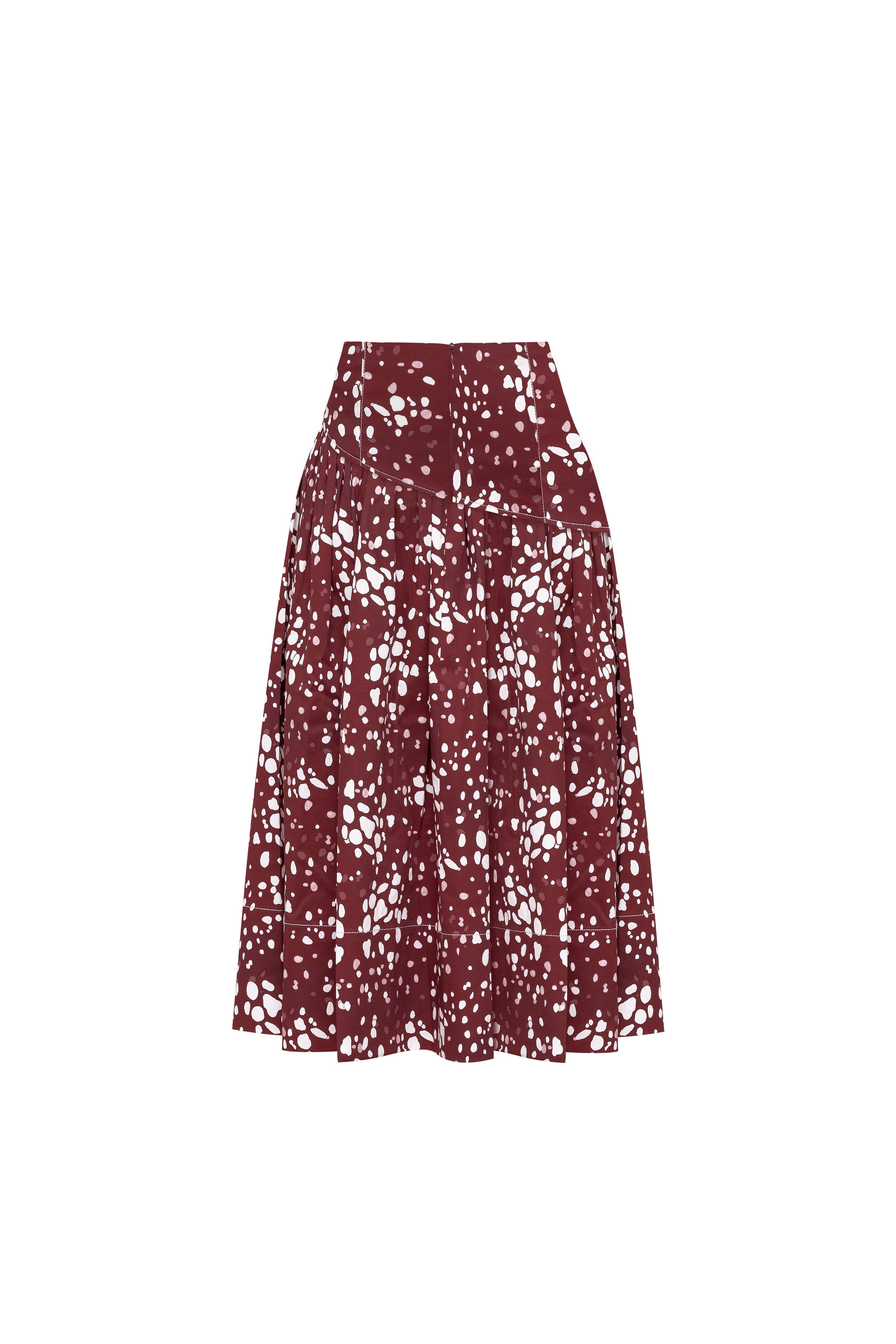 Odessa Midi Skirt - Carmin
