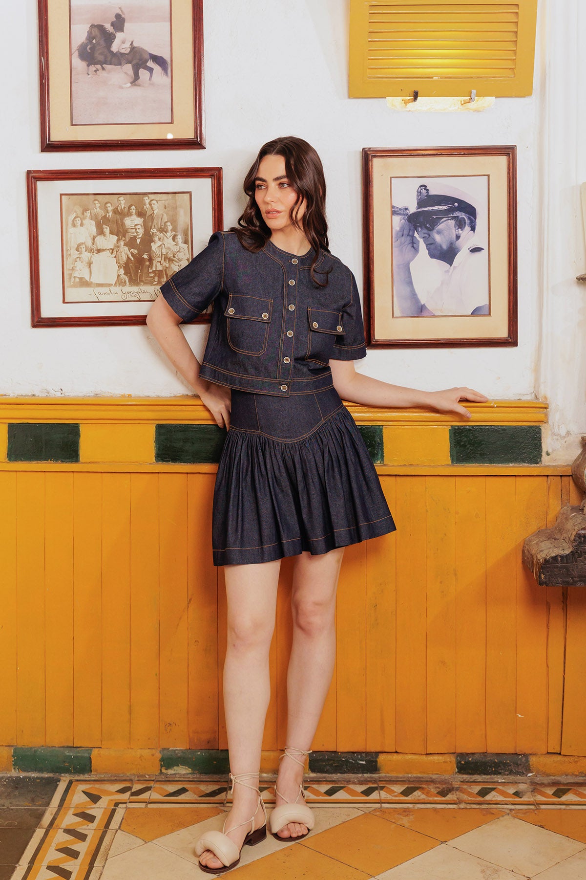 Camila Cropped Shirt