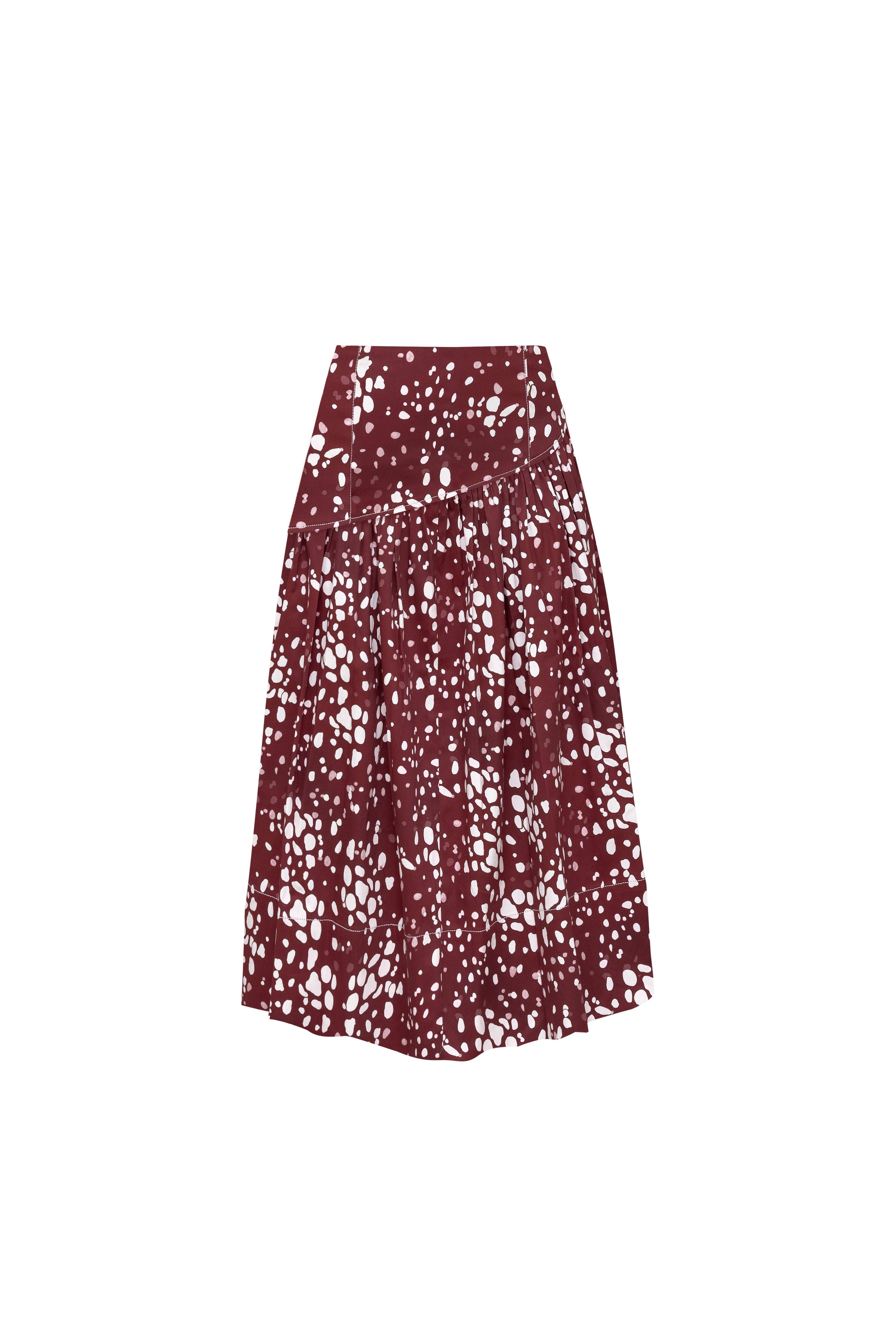 Odessa Midi Skirt - Carmin